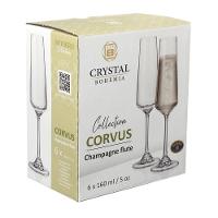 Conjunto de Taças para Champanhe Hauskraft Corvus em Cristal 160 ml - 6 Peças - 3