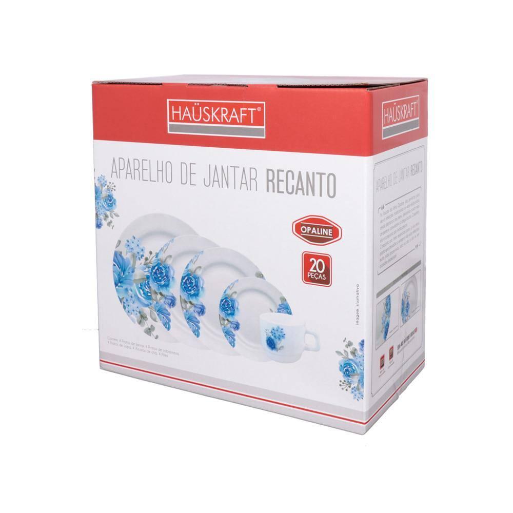 Aparelho de Jantar 20 peças Hauskraft em Opaline Recanto – Floral - 3