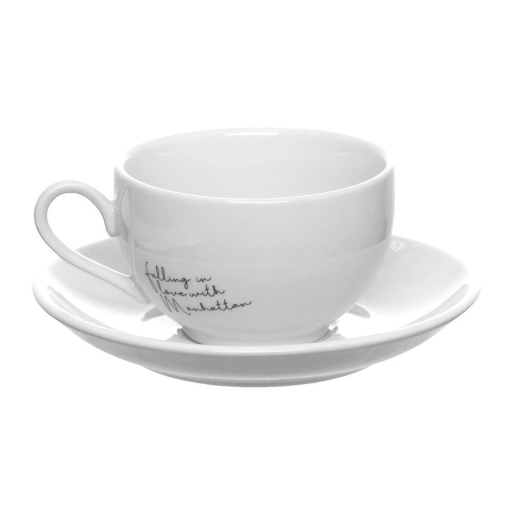 Jogo de Xícaras para Chá Hauskraft Manhattan em Porcelana 160 ml Branca - 6 Peças - 2