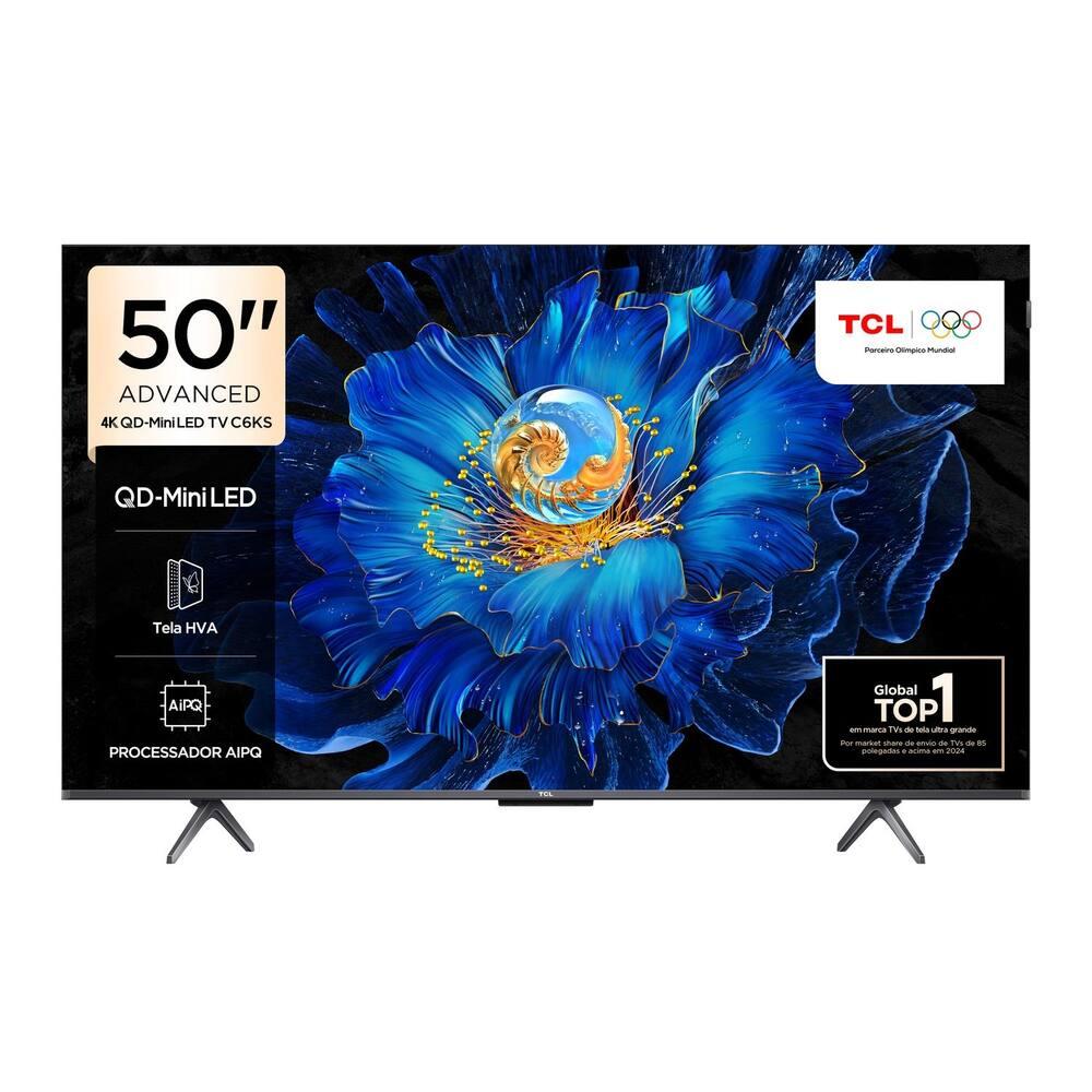 Smart TV TCL 50" 4K QD-Mini Led 50C6KS 60Hz com Sistema Operacional Google TV - 11