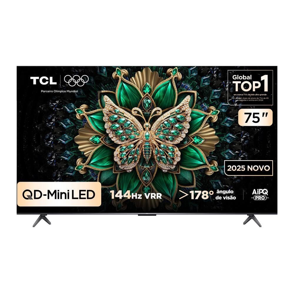 Smart TV 75" TCL 75C6K 4K QD-Mini Led 144Hz com Sistema Operacional Google TV - 11