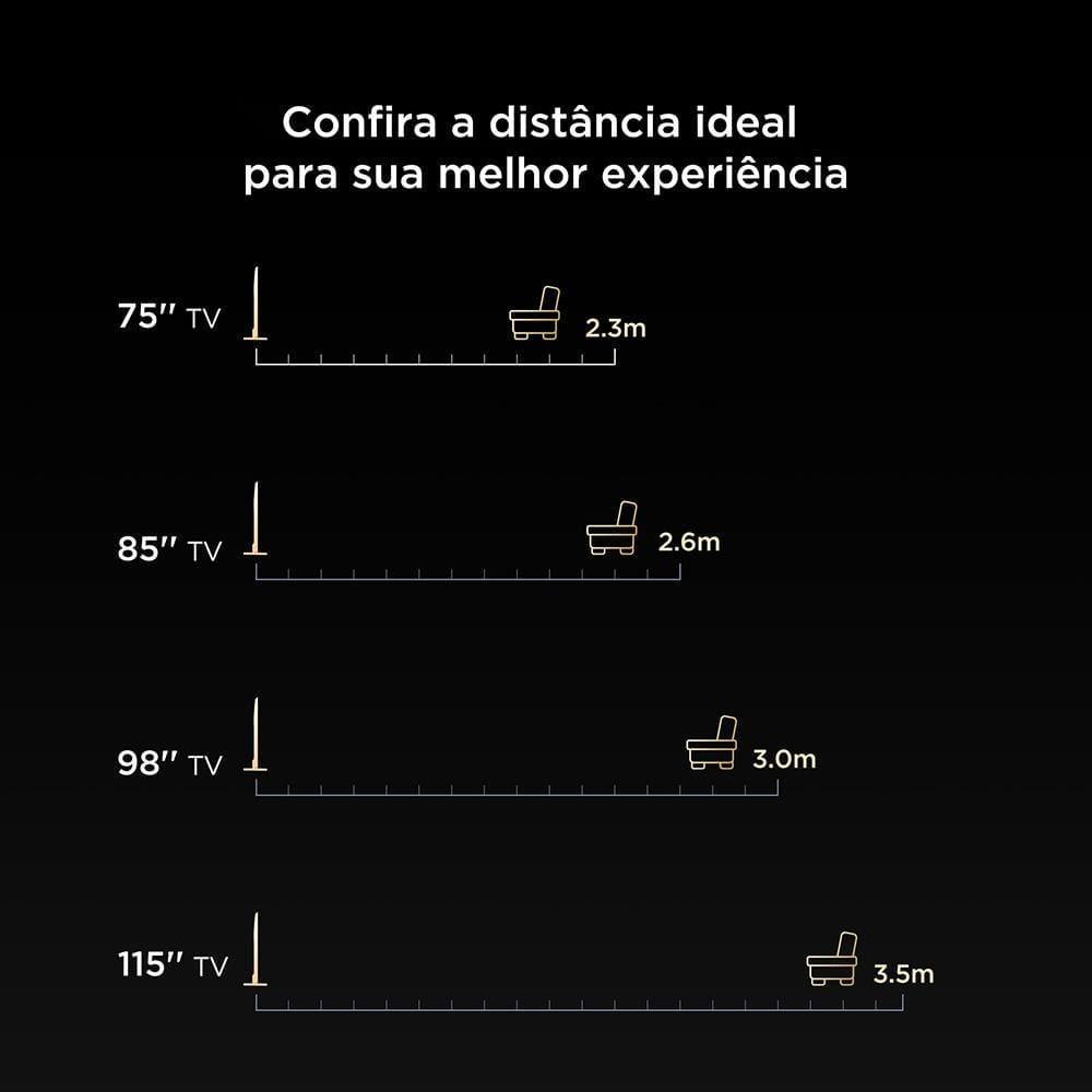 Smart TV TCL 50" 4K QLED UHD 50P7K Google TV 60Hz Processador AiPQ Preta - 3