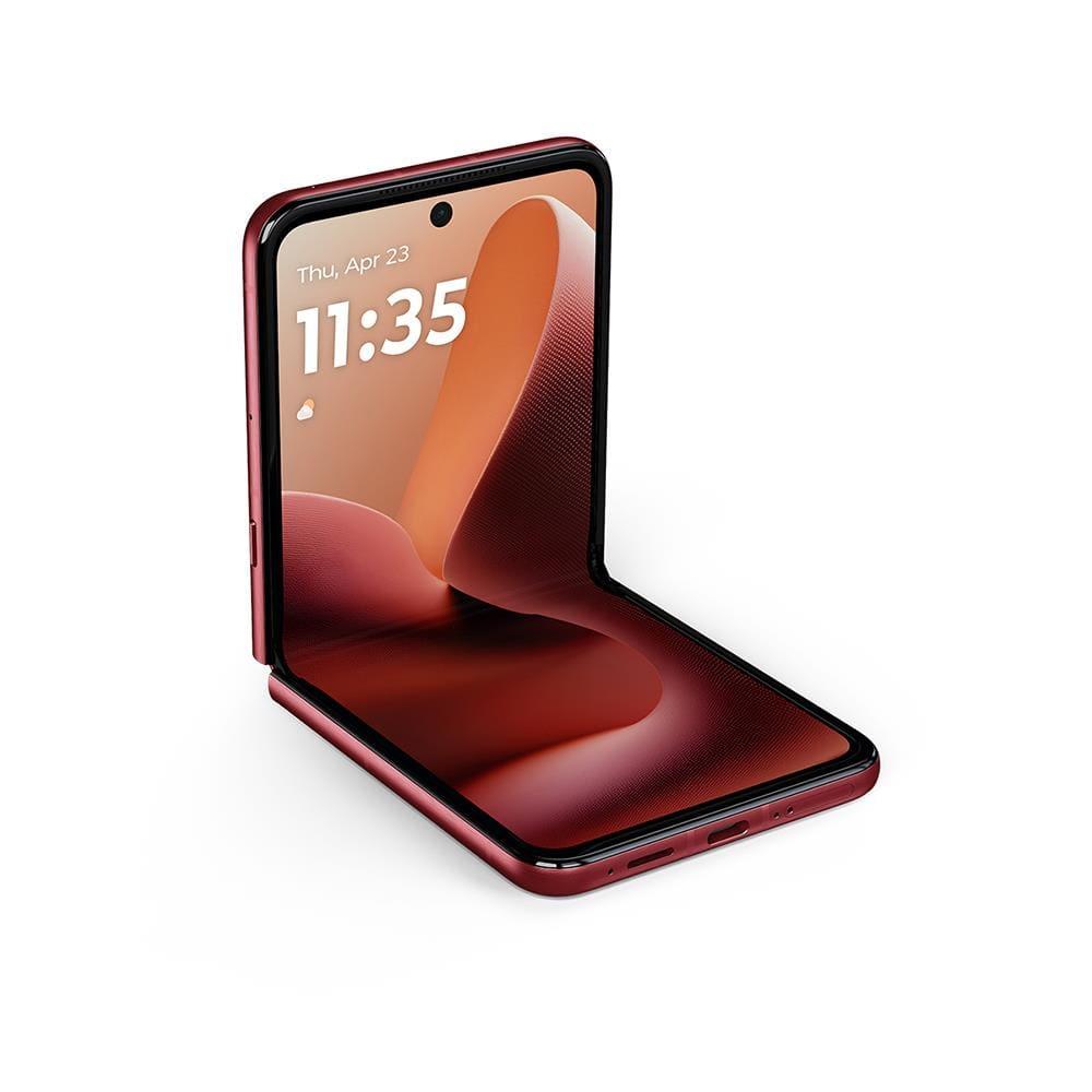 Smartphone Motorola Razr 60 Ultra 5G Vermelho 1TB, 16GB RAM + 16GB Ram Boost, Tela Dobrável 7.0" pOLED e Externa 4", Câmera Traseira 50MP e IP48 - 6