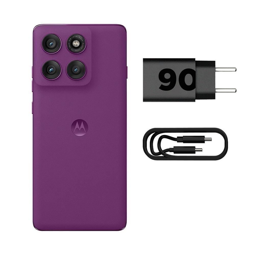 Smartphone Motorola Edge 60 Pro 6.7” 256GB 5G 120Hz pOLED Câmera 50MP Sony LYTIA 700C Violeta - 4