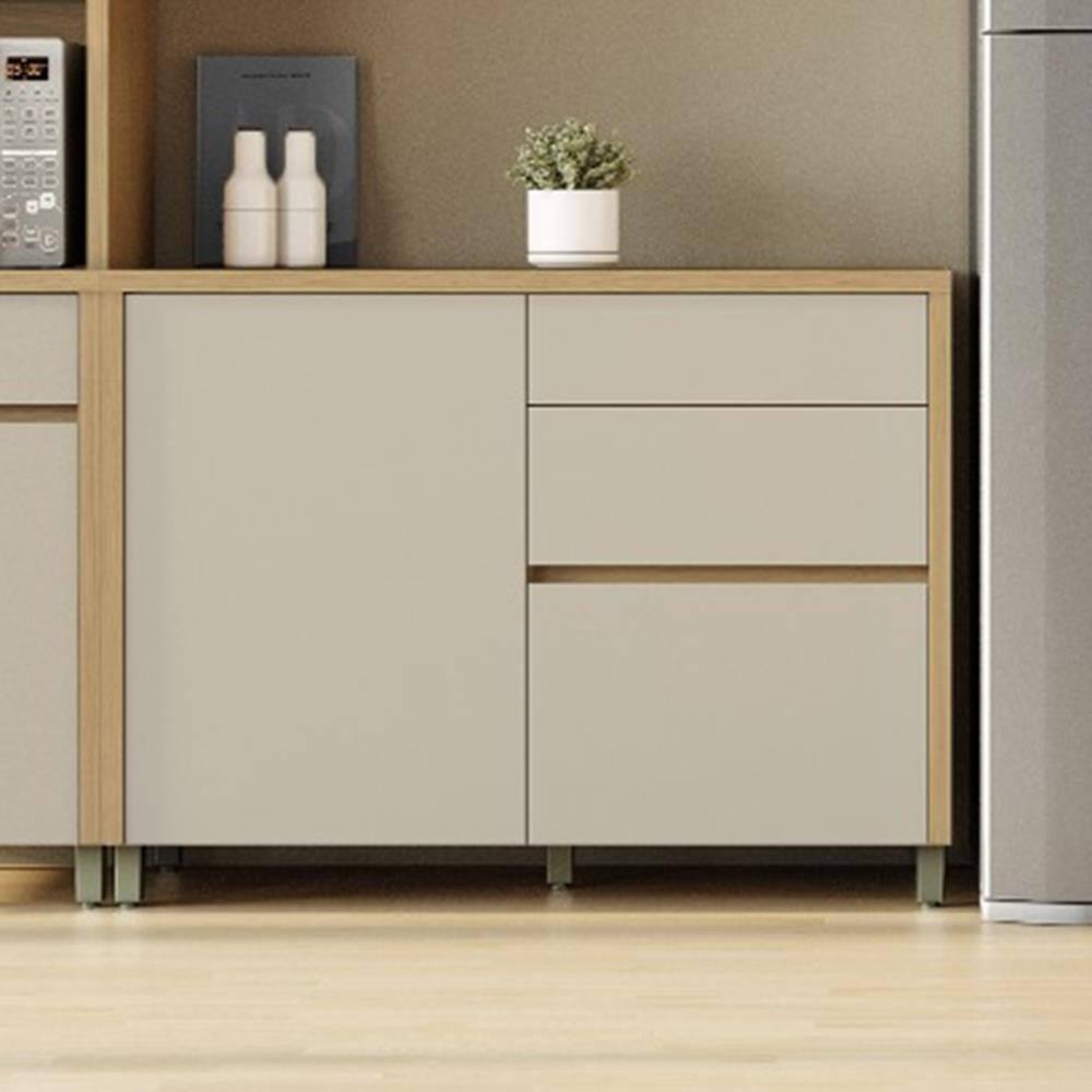 Balcão Nesher Condessa em MDF com 1 Porta e 3 Gavetas - 120cm de largura - 1