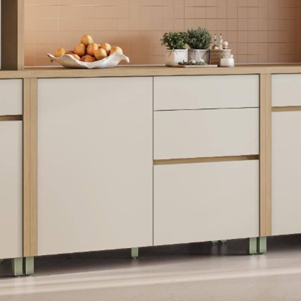 Balcão Nesher Condessa em MDF com 1 Porta e 3 Gavetas - 120cm de largura - 5