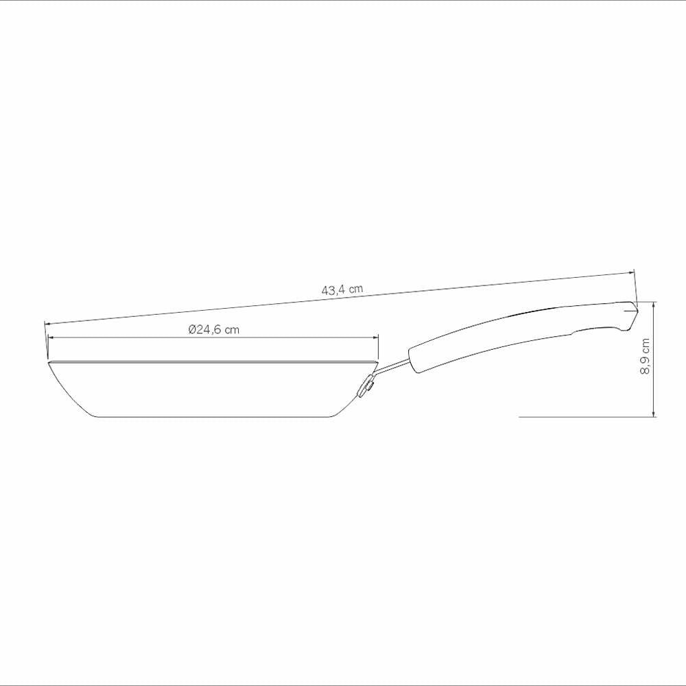 Frigideira Tramontina Sicília em Alumínio com Revestimento Interno e Externo Antiaderente Starflon Excellent 24cm - Vermelha - 6