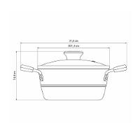 Caçarola Tramontina Sicília em Alumínio com Revestimento Interno e Externo Antiaderente Starflon Excellent 20cm - Vermelha - 4