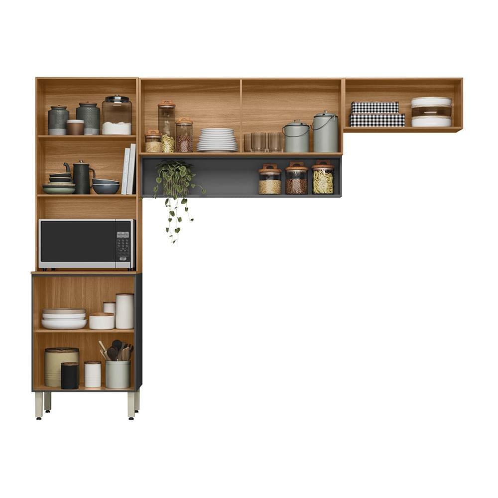Cozinha Compacta Demóbile Aspen com 6 Portas e 2 Prateleiras - 250cm de largura - 3