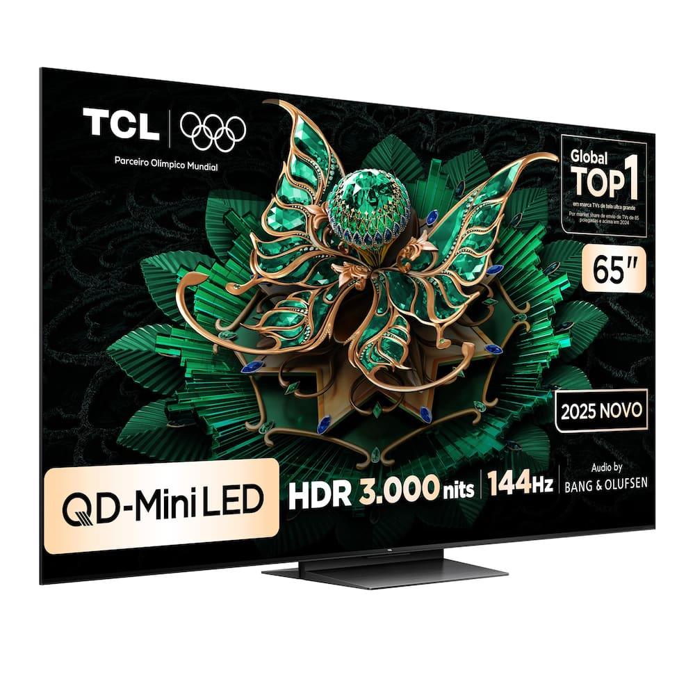 Smart TV TCL 65”4K QD-Mini Led 65C7K 144Hz com Sistema Operacional Google TV - 11