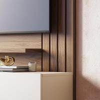 Painel de TV Colibri Juriti 150 Ripado Amêndoa Off White - 9