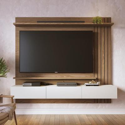 Painel de TV Colibri Juriti 180 Ripado Amêndoa Off White