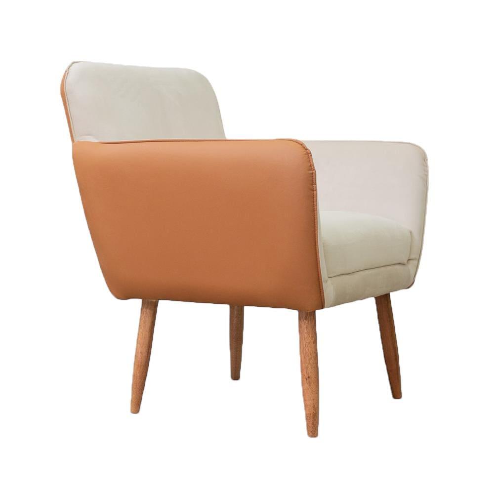 Poltrona Conlflex Bélgica com Apoio de Braço Revestida em Tecido Linho - 2