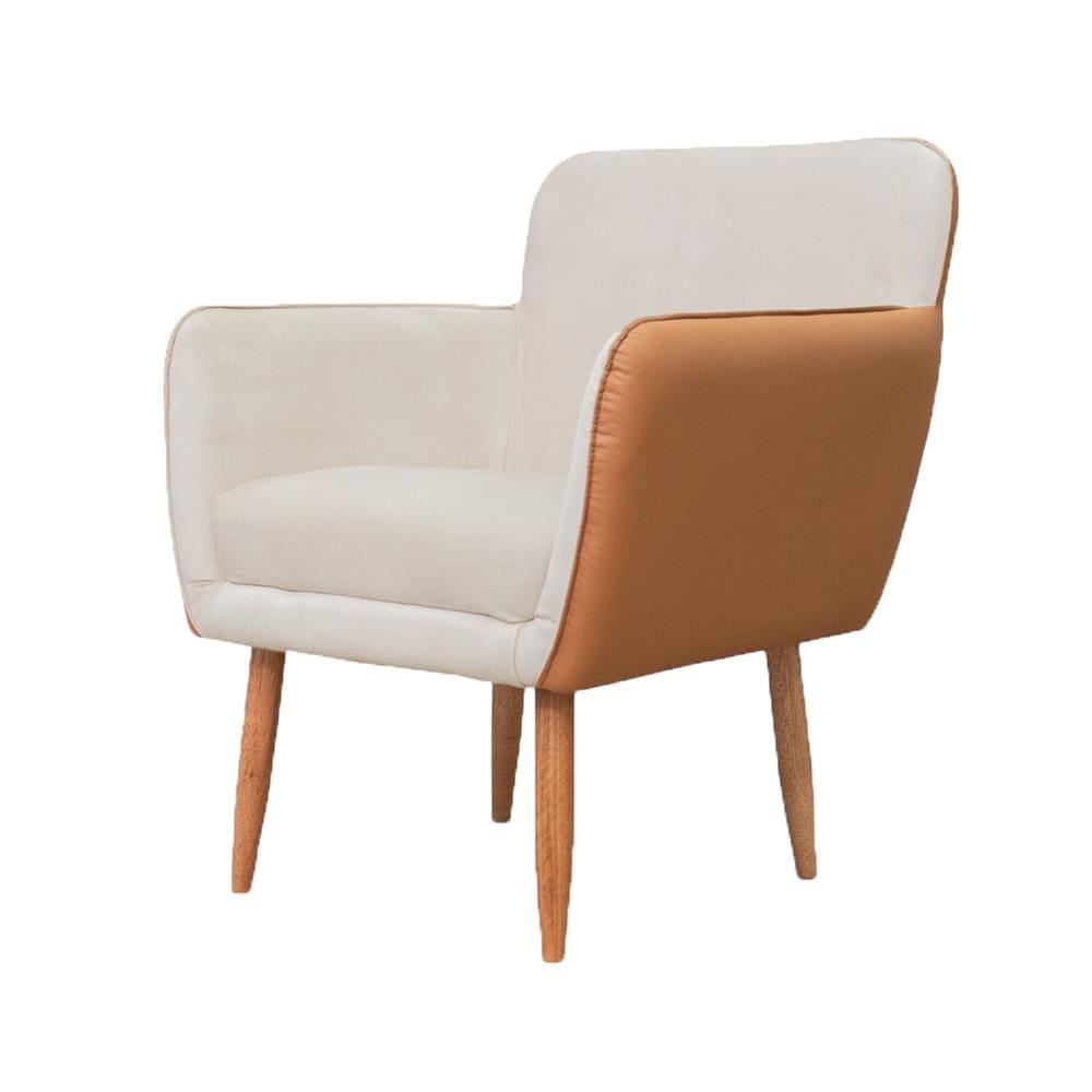 Poltrona Conlflex Bélgica com Apoio de Braço Revestida em Tecido Linho - 3