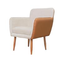 Poltrona Conlflex Bélgica com Apoio de Braço Revestida em Tecido Linho - 3