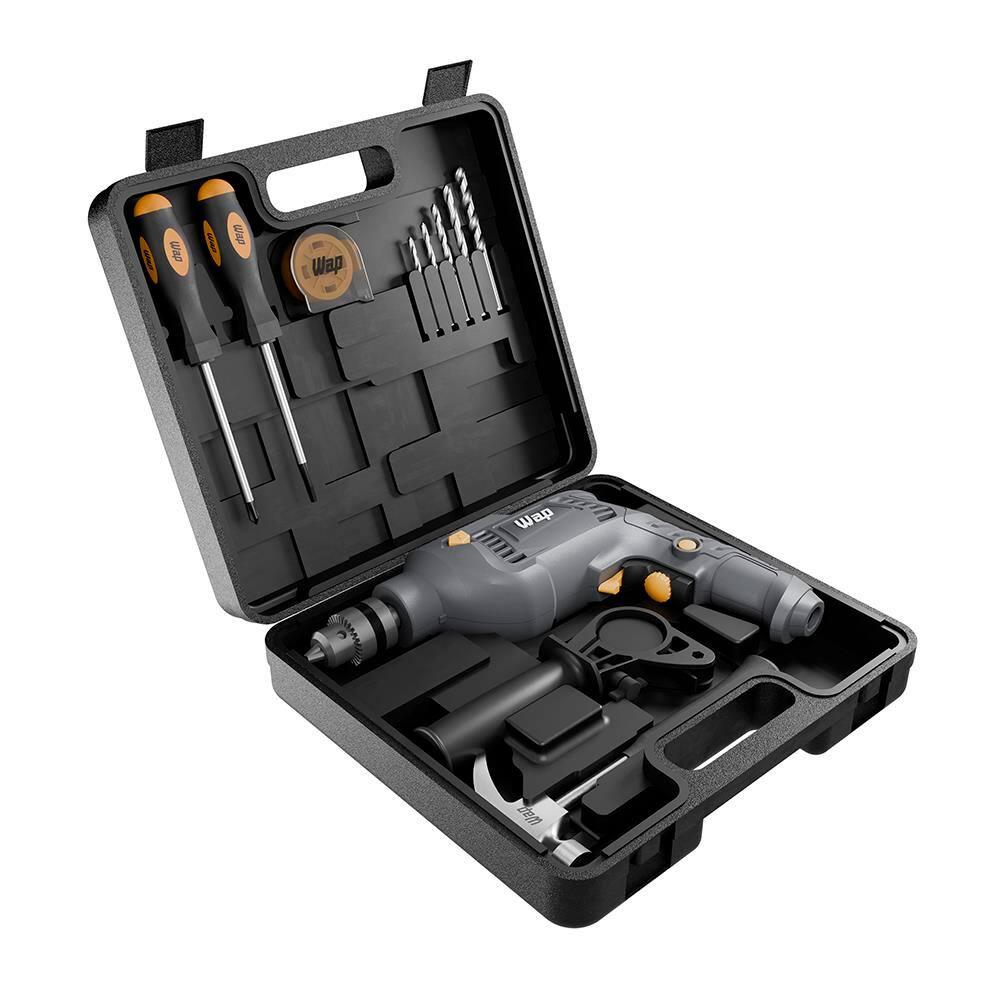 Parafusadeira e Furadeira de Impacto 3/8" (10mm) Wap 700K10 com Acessórios - 5