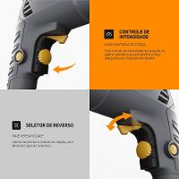 Parafusadeira e Furadeira de Impacto 3/8" (10mm) Wap 700K10 com Acessórios - 9