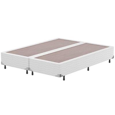 Base Box Queen Size Probel Amsterdã com Revestimento em Tecido Jacquard 38x158x198cm - Branco