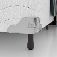 Base Box Queen Size Probel Amsterdã com Revestimento em Tecido Jacquard 38x158x198cm - Branco - 2