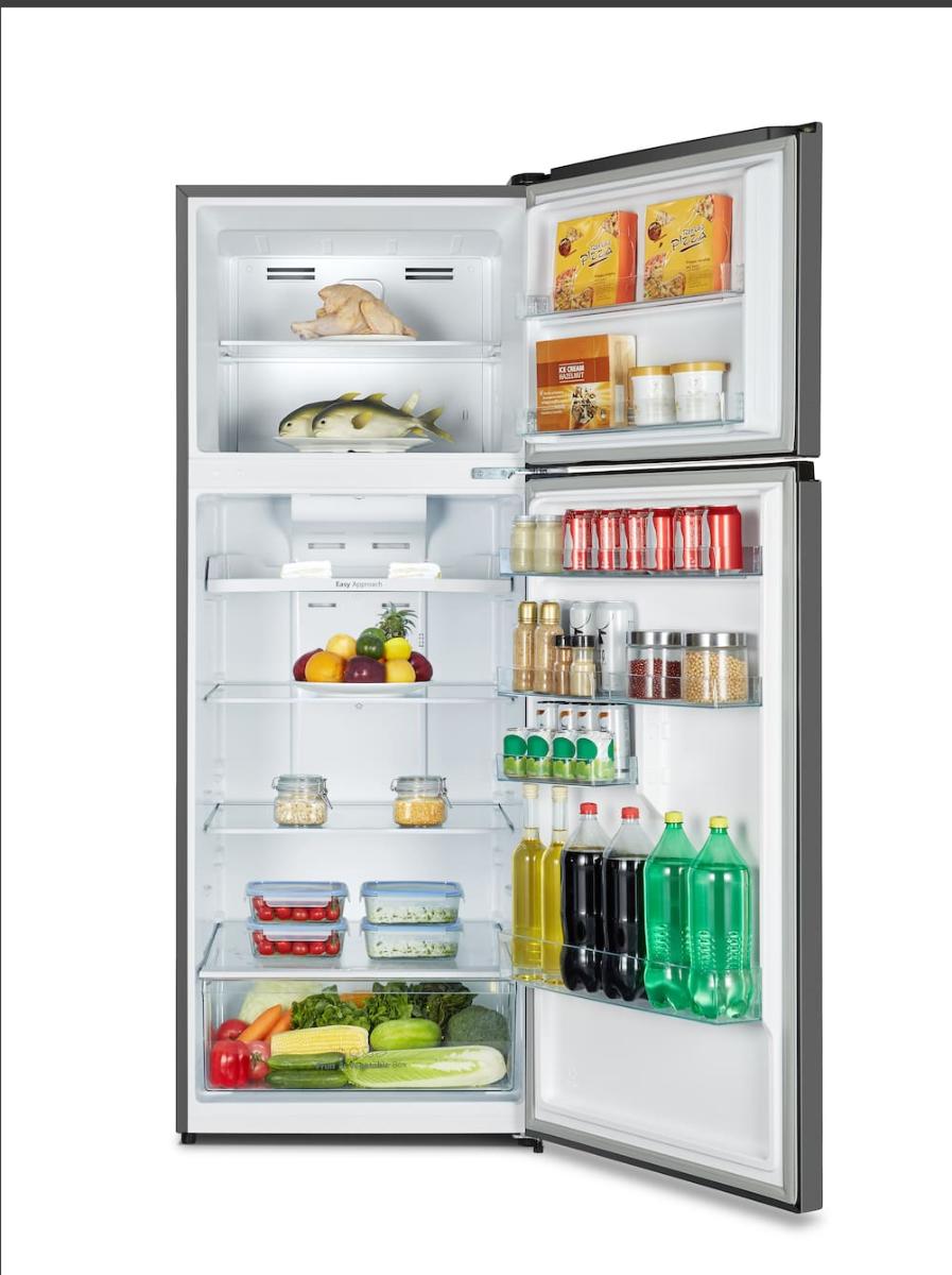 Geladeira Hisense Frost Free 466L Duplex Inverter RT3N461 Portas Planas Prateleiras de Vidro Econômica Inox - 15