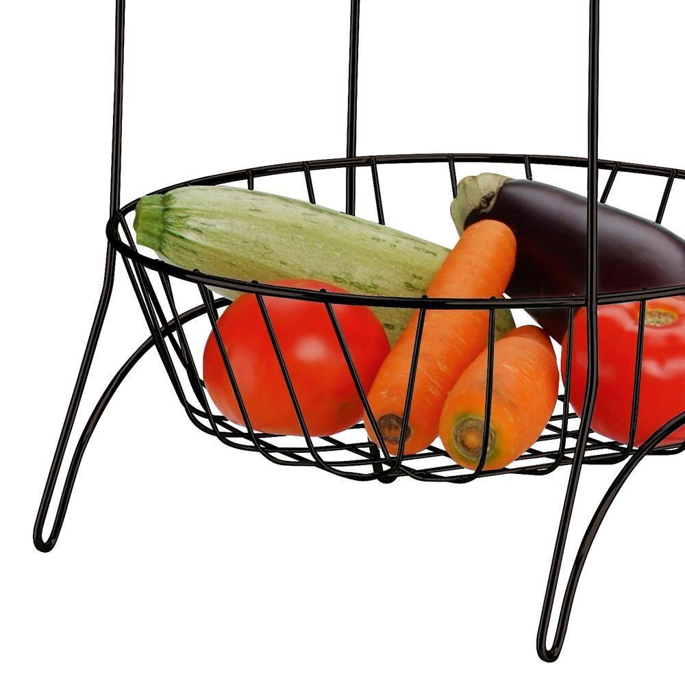 Fruteira Utimil com 3 Cestos – Preta - 3