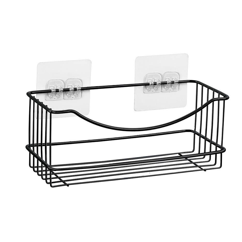 Prateleira Multiuso Utimil Maior Parede em Aço Cromado Preto - 25cm - 1