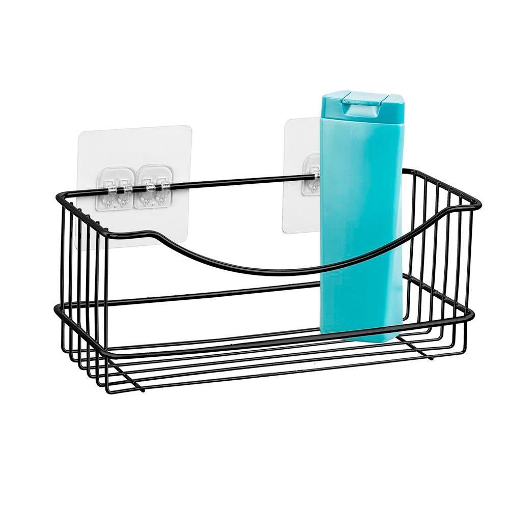 Prateleira Multiuso Utimil Maior Parede em Aço Cromado Preto - 25cm - 3