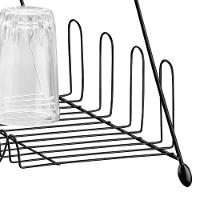 Escorredor de Louças 2 Andares Utimil em Aço Cromado - Preto - 4