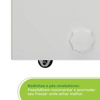 Freezer Horizontal 142L Consul CHA14AB Luz de LED Econômico Painel Eletrônico Gás Ecológico Branco - 8