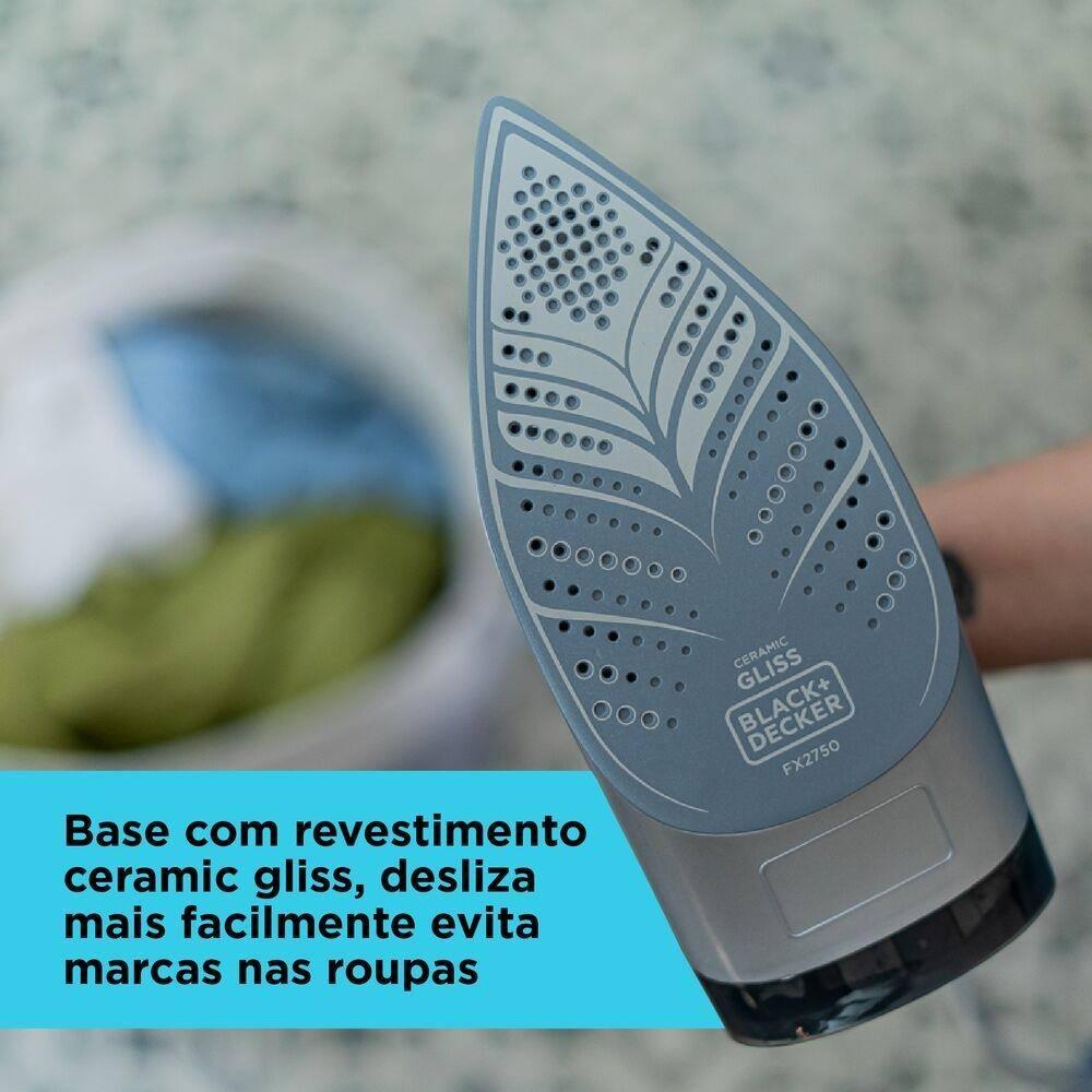 Ferro a Vapor Black+Decker FX2750 Antigotejamento Base Cerâmica Gliss Cabo Giratório - 9