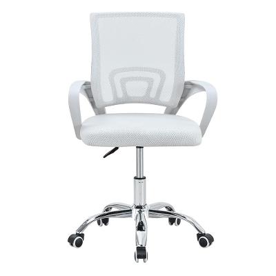 Cadeira Escritório Giratória Conthey Arco Com Braço Altura Ajustável Malha Respirável Branca
