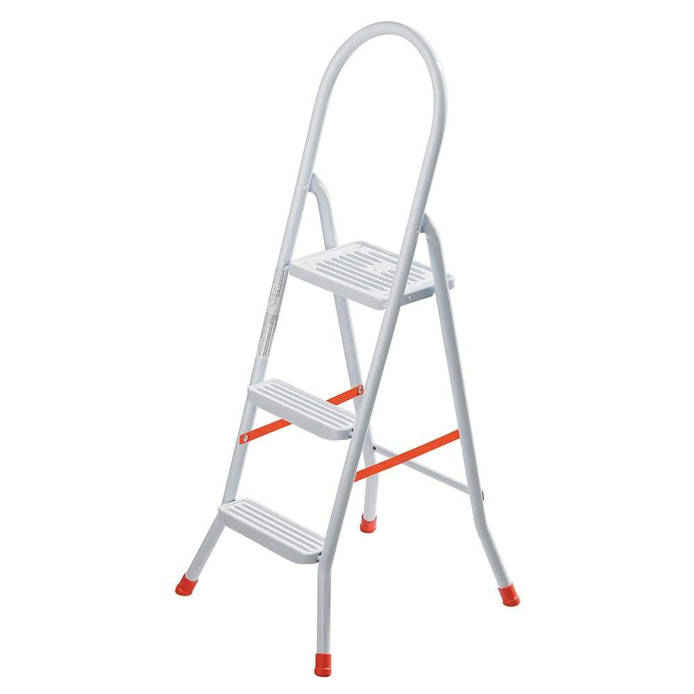 Escada Doméstica Utimil Maxiutil 3 Degraus - Branca - 1