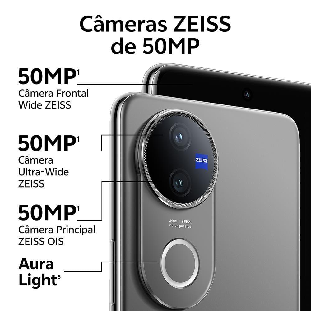 Smartphone JOVI V50 5G Preto Acetinado 512GB, 12GB RAM, Snapdragon 7 Gen3, Tela 6.77” AMOLED 120Hz, Câmera Dupla 50MP, Android 15 e IP69 - 3