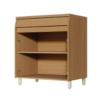 Balcão Nesher Simone Mendes com 2 Portas, 1 Gaveta e 1 Prateleira - 80cm de largura - Carvalho/Greige - 2