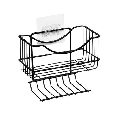 Porta Shampoo com Saboneteira Utimil para Parede - Preto