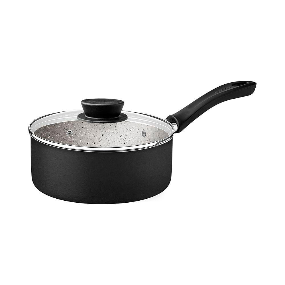 Jogo de Panelas Tramontina Linz 10 Peças Starflon Max Tampas de Vidro Preto - 6