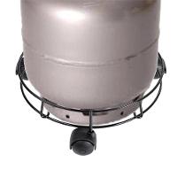 Porta Botijão de Gás Utimil Preto PR513 9x30x30cm Aço Epóxi com Rodízios Resistente e Prático - 3