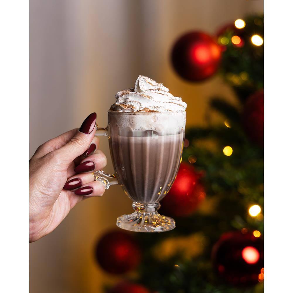 Xícara de Chá Lyor Pé Imperial 200ml Cristal Ecológico Design Clássico Elegante - 4