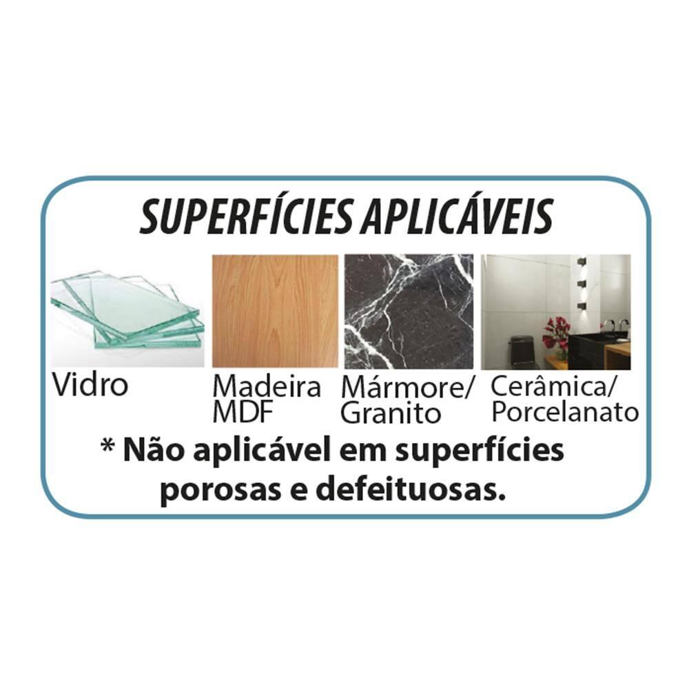 Suporte para Condimentos e Papel Toalha de Parede Utimil Cromado com 4 Potes Fixação Adesiva e Design Compacto - 3