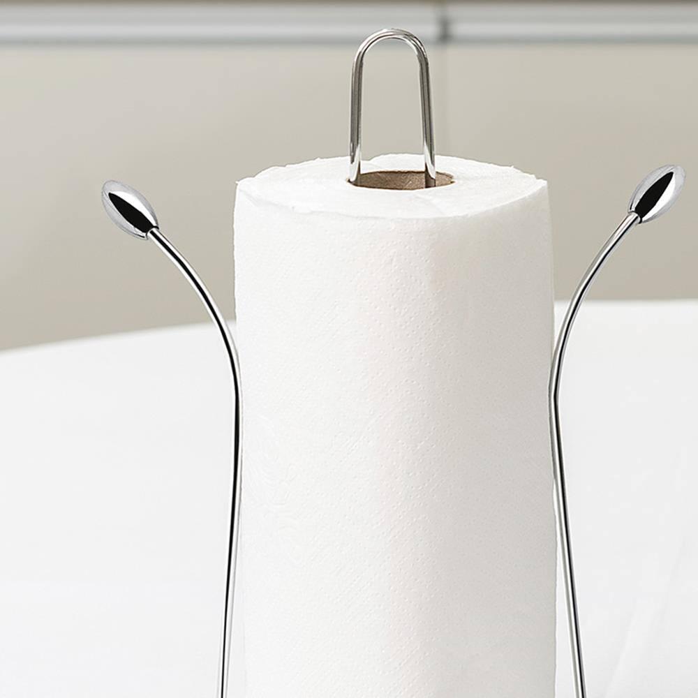Porta Papel Toalha de Mesa Utimil Cromado Aço Brilhante Prático e Funcional - 3