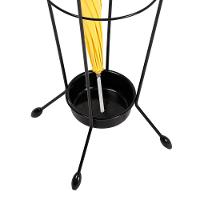 Porta Guarda-Chuva Utimil Preto 88x32x32cm Epóxi Coletor de Água Estrutura Estável e Funcional