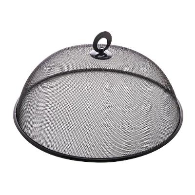 Tela Protetora para Alimentos Lyor Preta 30cm Metal Compacta Elegante Resistente