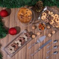 Travessa Cristal Lyor Coração 30X13X3 Retangular Incolor Elegante Versátil - 8