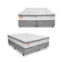 Cama Box Casal Queen Size MGA Itaflex Universal Colchão Inducol Montreal Europillow Molas Ensacadas SoftGel - 3