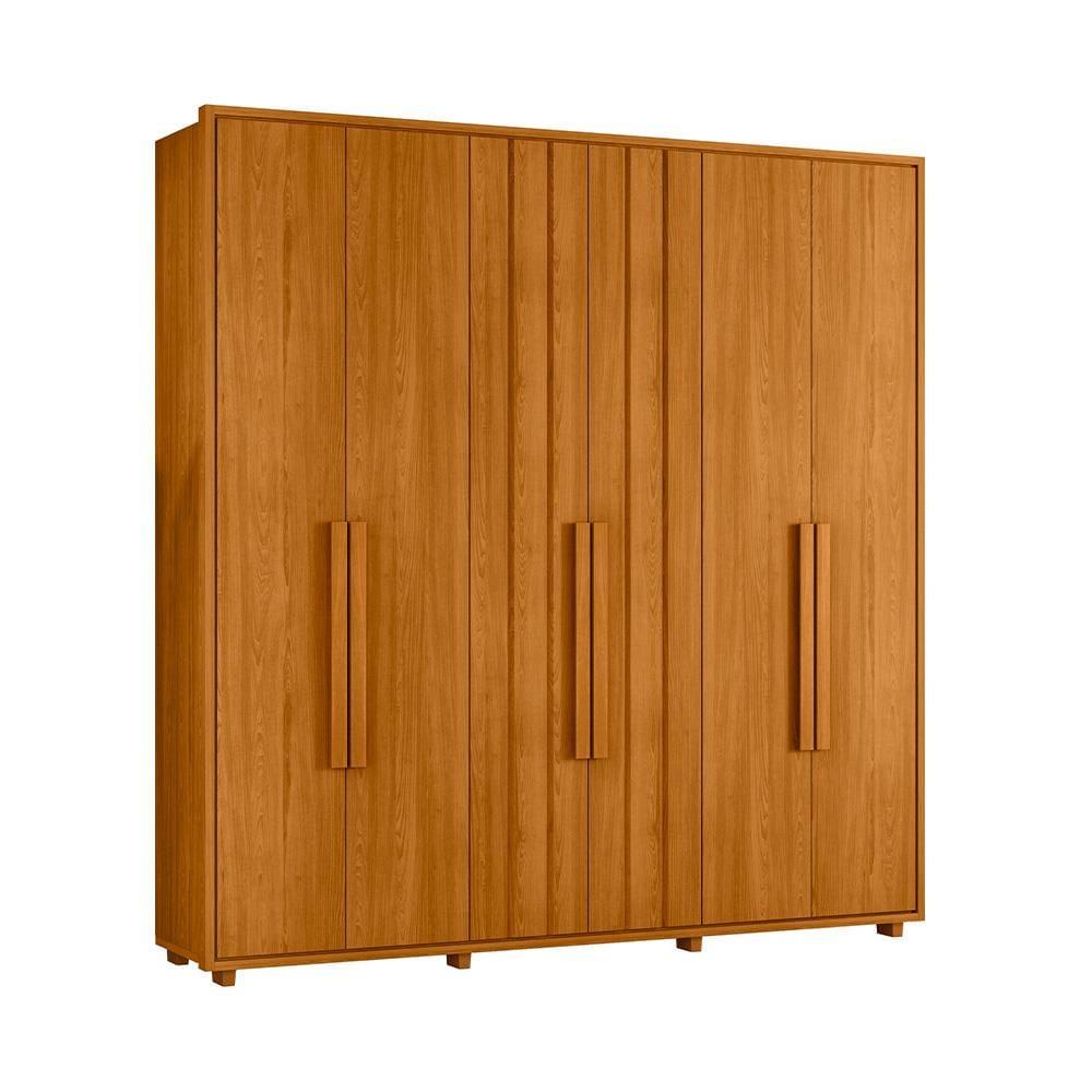 Guarda-Roupa Casal Madetec Portinari 6 Portas 4 Gavetas Ripado Angular Amortecimento Cabideiro Extensível - 2