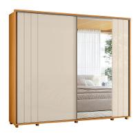 Guarda-Roupa Casal Madetec Dalí Com Espelhos 2 Portas de Correr 8 Gavetas Cabideiro Extensível Escada Retrátil - 2