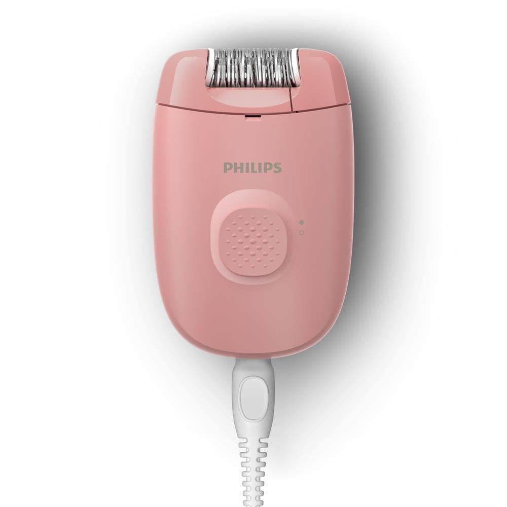 Depilador Philips Satinelle BRE229/00 Cabeça Lavável 2 Velocidades Capa Massageadora Banco e Rosa Bivolt - 1