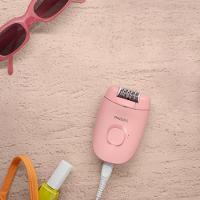 Depilador Philips Satinelle BRE229/00 Cabeça Lavável 2 Velocidades Capa Massageadora Banco e Rosa Bivolt - 7