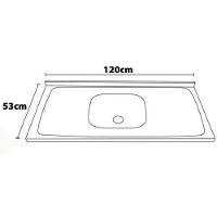 Pia para Cozinha Ghelplus King com Válvula - 120x53cm - 2