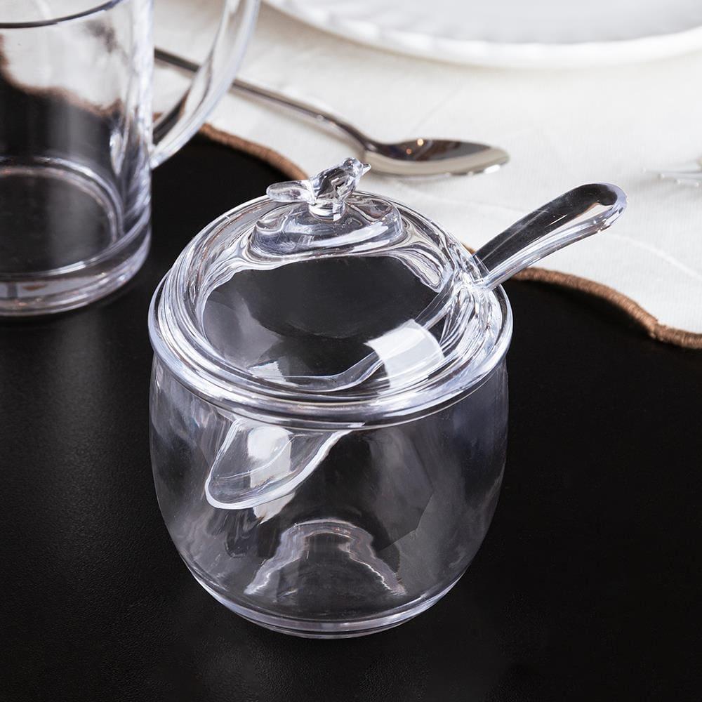 Açucareiro com Colher e Tampa Wolff Bird 150ml Cristal Ecológico - 4